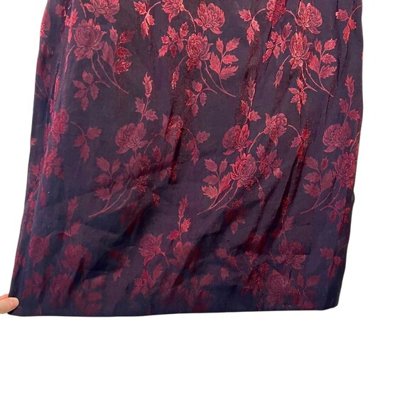 NWT Vintage Maggie London Roses Midi Dress Conservative Holiday Event Formal 10 - Picture 13 of 14